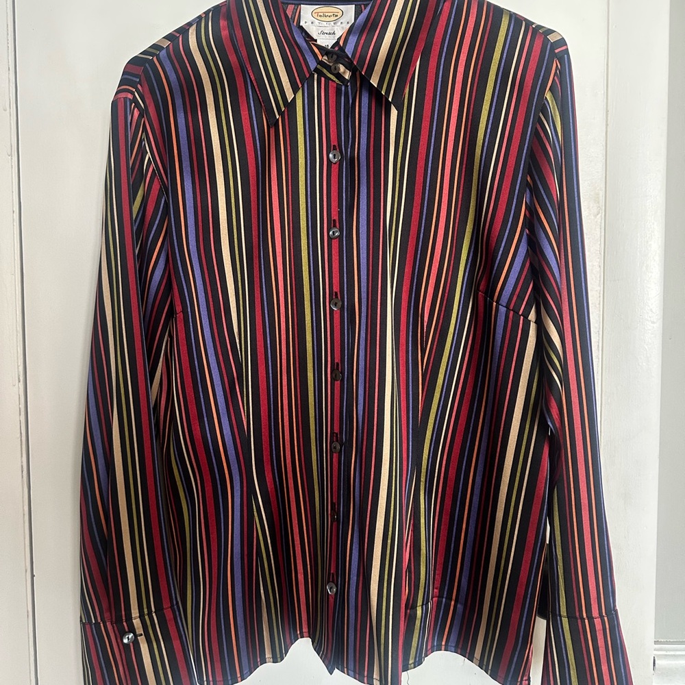 Talbots Silk Striped Shirt